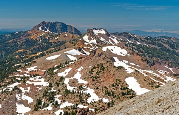 Vulkanisch Landschap Gezien Vanaf Top Van Een Vulkaan Lassen Californië — Stockfoto