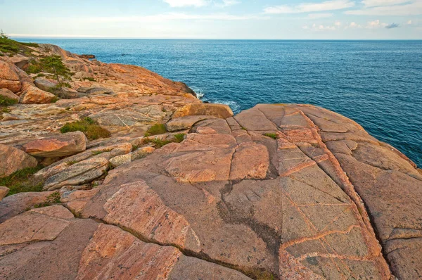 Barren Rock Ocean Coast Cape Breton Highlands National Park Nova — Stockfoto