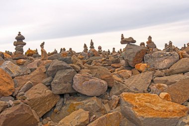 Rock Art on a Rocky Coast near Morro Bay, California
