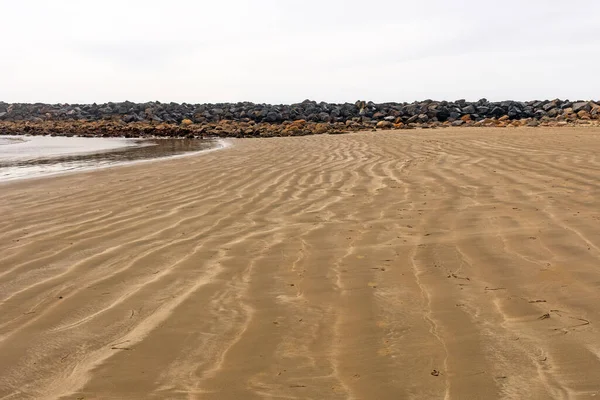 Wave Patterns Sand Morro Bay California — Fotografia de Stock
