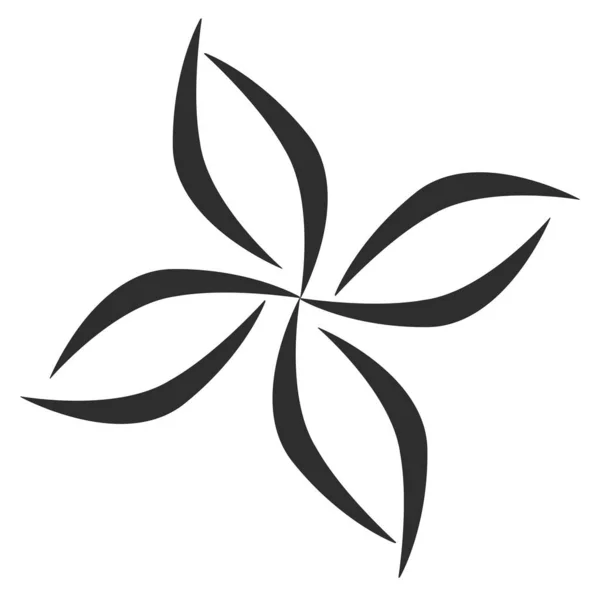 Soyut çiçek logosu güzellik salonu kozmetik markalaşma tarzı. Döngülü yapraklar logotip tasarım vektörü moda lüksüne işaret ediyor. Vane..