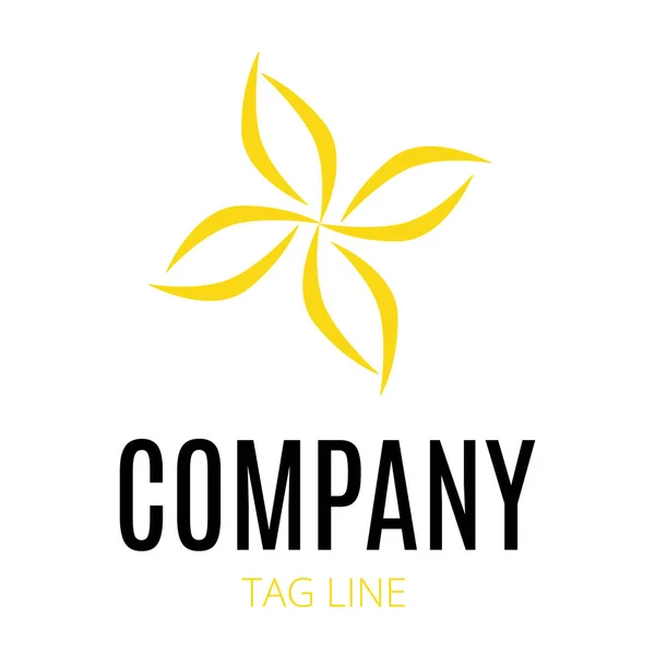 Abstract flower logo. Beauty, salon, cosmetics, yoga. Branding linear style. Looped leaves logotype design vector template. Vane.