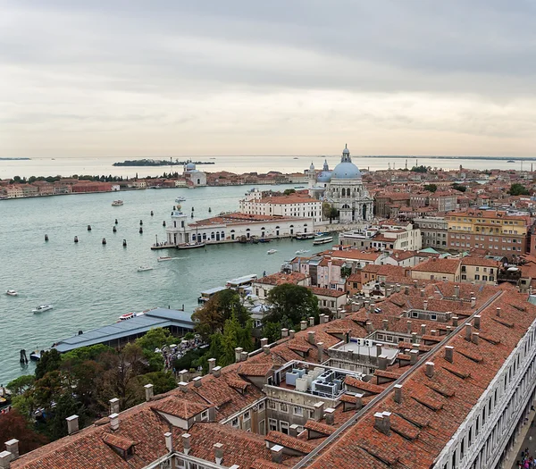 View of Venice with a bird 's-eye view — стоковое фото