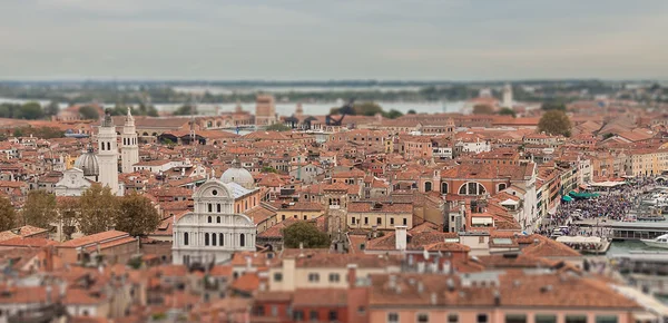 View of Venice with a bird 's-eye view — стоковое фото