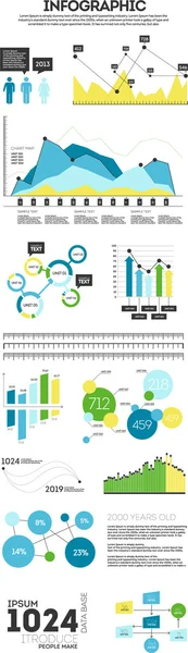 Infografik eingestellt — Stockvektor