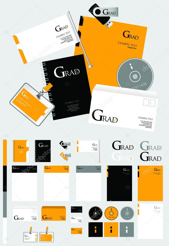 Car, Corporate identity kit or business kit with artistic, abstract logo Knapweed for your business includes CD Cover, Business Card, Envelope and Letter Head Designs