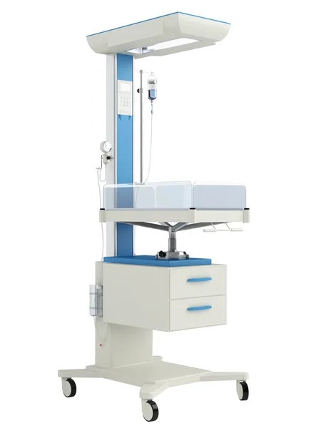 Стол для неонатальной реанимации и потепления — стоковое фото
