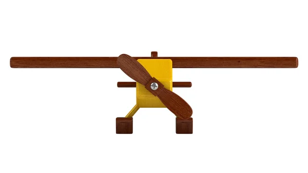 Wasserflugzeug aus Holz auf Pontons — Stockfoto