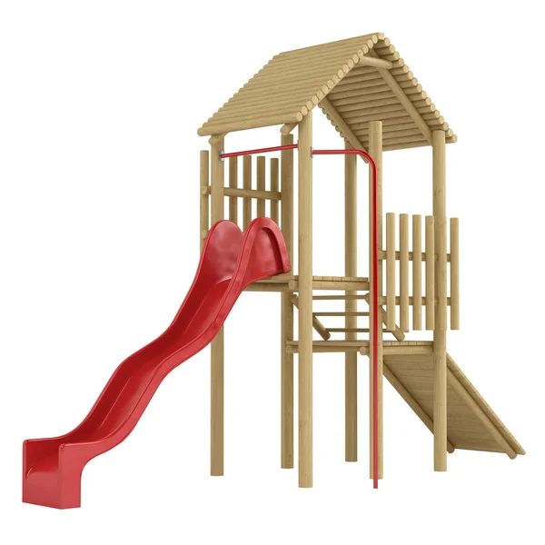 Wooden frame and slide — Stock Photo, Image