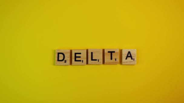 Omicron变体取代Delta 。新型危险的大肠埃希菌的出现 — 图库视频影像