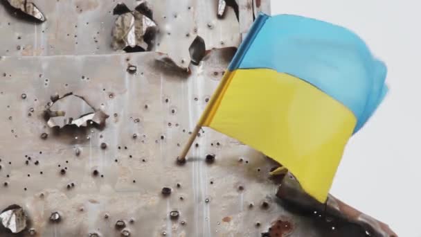 Відкритий музей "Цивільний подвиг Дніпропетровської області у подіях АТО" — стокове відео