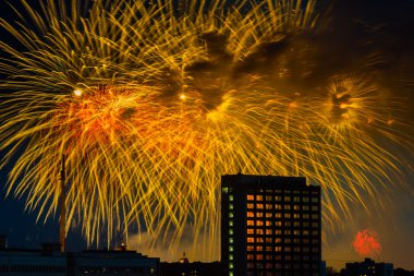 zafer günü firwork Moskova