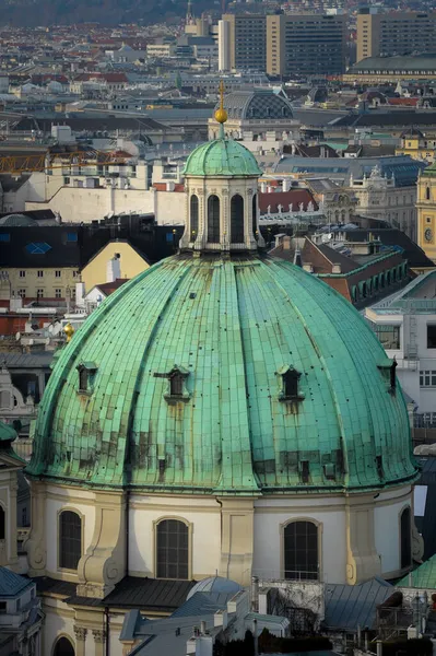 Utsikt Över Österrikes Huvudstad Wien Ovanifrån — Stockfoto