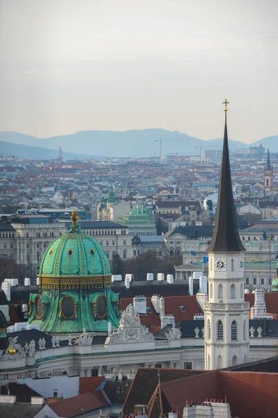 Kilátás Osztrák Főváros Bécs Felülről — Stock Fotó