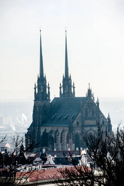 Kilátás Cseh Város Brno — Stock Fotó