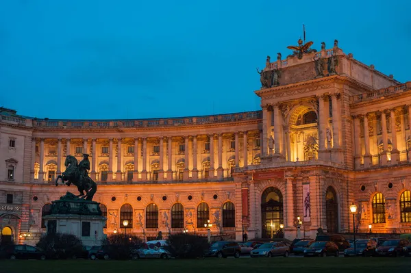 Vista Noturna Viena Capital Áustria — Fotografia de Stock