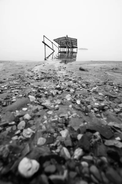 以色列一侧的死海海岸 — 图库照片