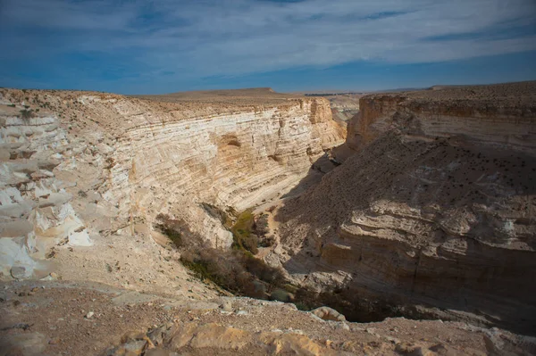 Desfiladero Desierto Israel Tiempos Sequía — Foto de Stock