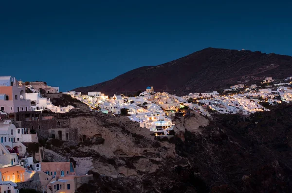 Sonnenuntergang Santorini Archipel Der Stadt Oia — Stockfoto