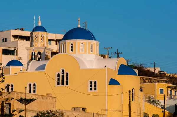 Gündüzleri Santorini Yunan Takımadalarının Manzarası — Stok fotoğraf