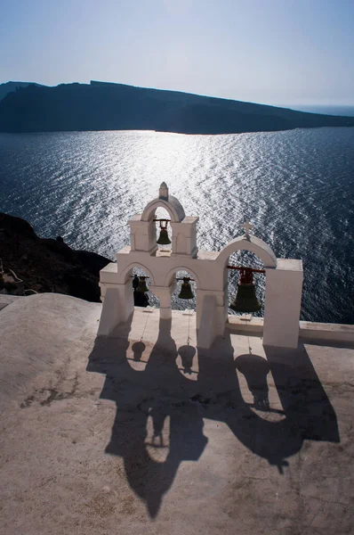 Blick Auf Das Griechische Archipel Santorin Bei Tag — Stockfoto