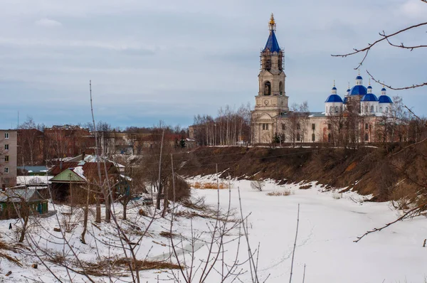 Uitzicht Oude Binnenstad Van Kashin Winter — Stockfoto