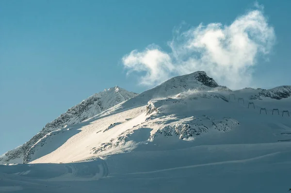 Άποψη Του Παγετώνα Hintertux Κοντά Στο Mayrhofen — Φωτογραφία Αρχείου