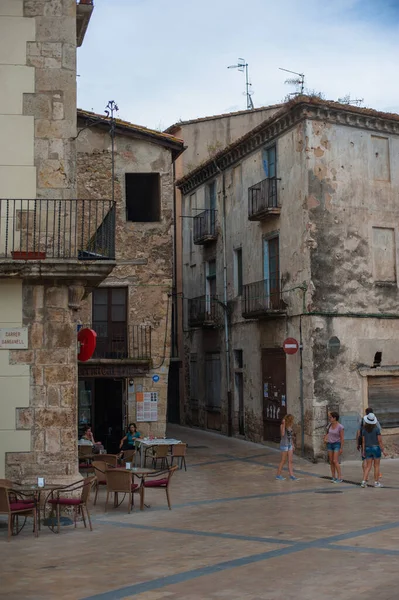 Straten Van Spaanse Stad Besalu — Stockfoto