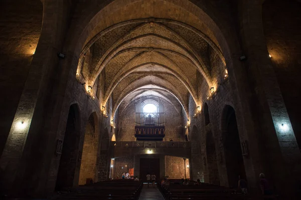 All Interno Del Tempio Della Città Spagnola Figueres — Foto Stock