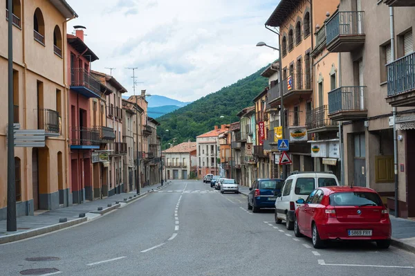 Castellfollit Roca Ισπανια Αυγουστου 2021 Δρόμοι Μιας Πόλης Στα Βουνά — Φωτογραφία Αρχείου