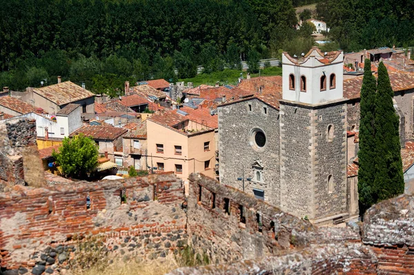 Uitzicht Het Fort Hostalric Spanje — Stockfoto