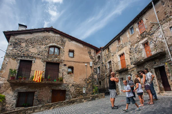 Castellfollit Roca Spanje August 2021 Straten Van Een Stad Bergen — Stockfoto