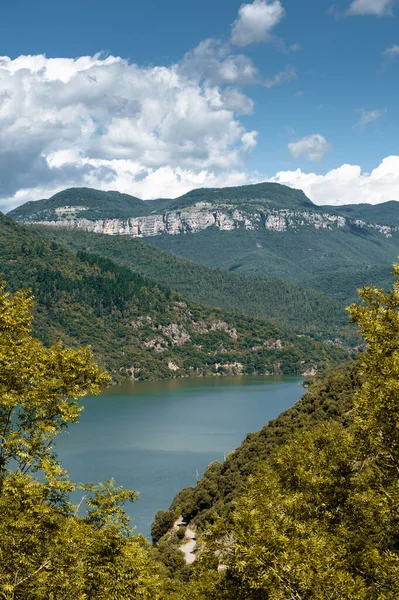 Krásná Příroda Sau Reservoir Španělsku — Stock fotografie