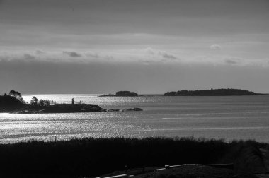 Helsinki 'deki Suomenlinna Adası manzarası.