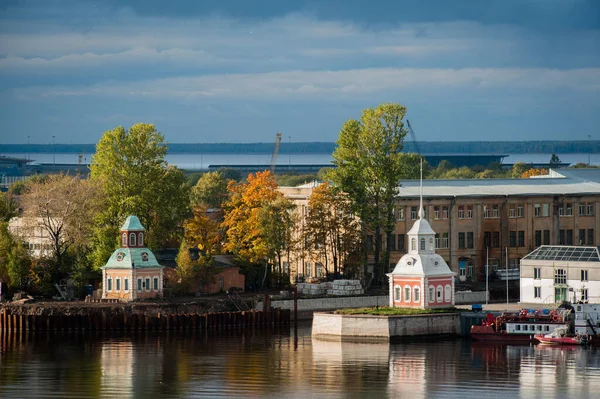 Uitzicht Sint Petersburg Zeehaven Vanaf Een Cruiseschip — Stockfoto