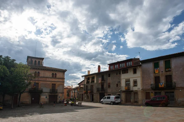 Folgueroles Espagne Août 2021 Centre Ville Historique — Photo