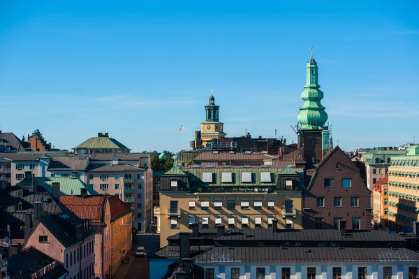 Άποψη Της Παλιάς Πόλης Της Στοκχόλμης Από Κατάστρωμα Παρατήρησης — Φωτογραφία Αρχείου