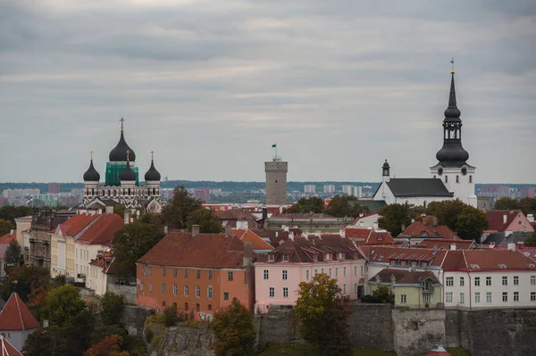 Прекрасный Вид Исторический Центр Таллинна — стоковое фото