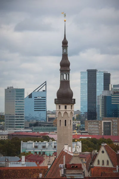 Tallinn Estonia Října 2021 Krásný Výhled Historické Centrum Města — Stock fotografie