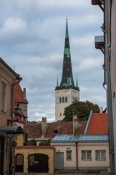 Tallinn Tarihi Merkezinin Güzel Manzarası — Stok fotoğraf