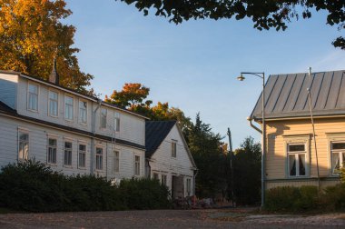 Helsinki 'deki Suomenlinna Adası manzarası.