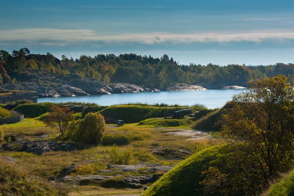 Helsinki 'deki Suomenlinna Adası manzarası