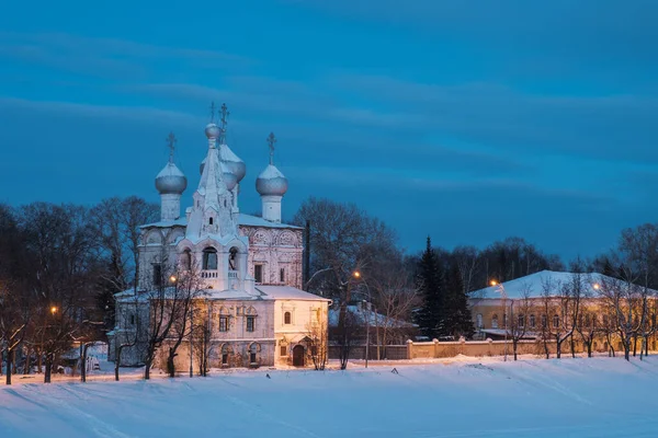 Church John Chrysostom Winter Evening Vologda — Stock Photo, Image