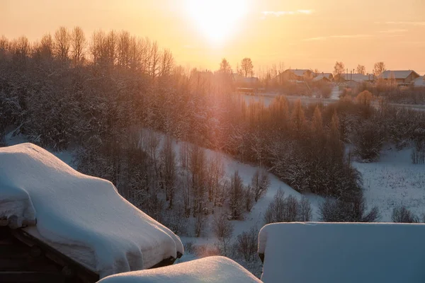 Malye Korely Open Air Museum Winter — Stock Photo, Image