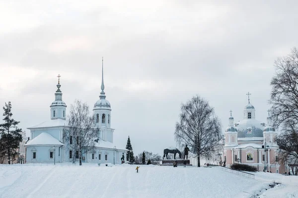 Winter View Vologda Kremlin Early Morning — Stock Photo, Image