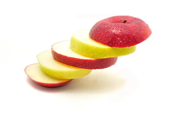 Apple on a white background — Stock Photo, Image