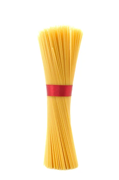 Spaghetti isolé sur fond blanc. — Photo