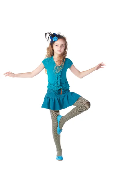 Κορίτσι εξισορρόπηση ή χορό — Φωτογραφία Αρχείου