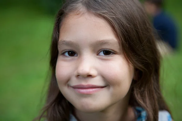 Acht Jahre altes Mädchen — Stockfoto