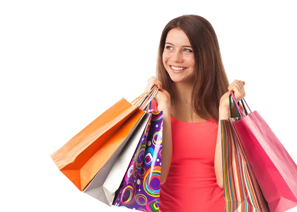 Pretty female shopper Royalty Free Stock Images